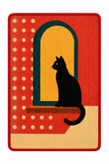 Retro Black Cat Scratcher
