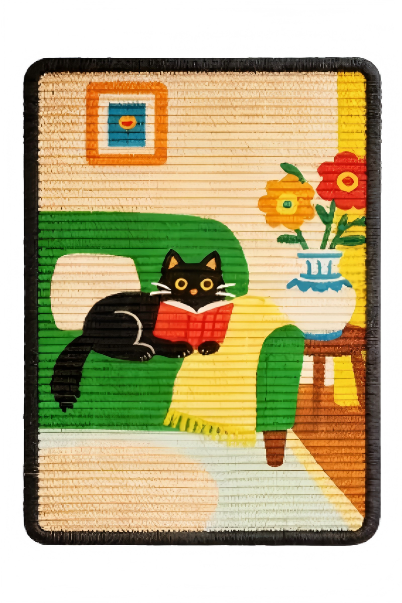 Bookish Cat Cosy Living Room Scratcher