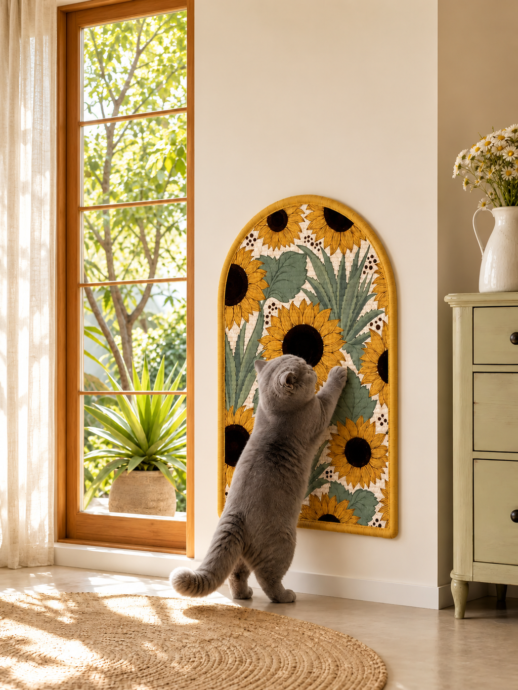 Sunflower Arch Cat Scratcher